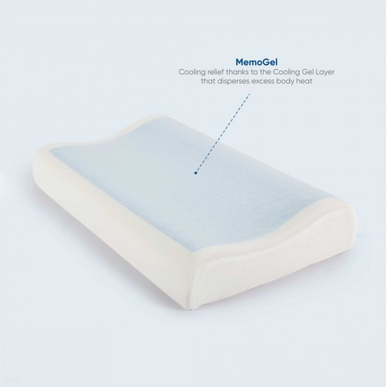 MemoGel Contour Pillow - Cooling Gel Memory Foam Pillow