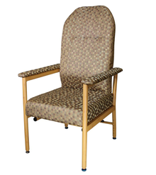  Murray Bridge High Back Chair - Dot Coffee