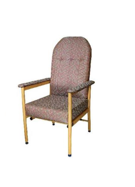 Murray Bridge High Back Chair - Dot Ruby