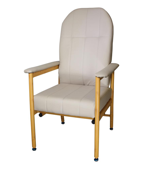 Murray Bridge High Back Chair - Fawn Vinyl