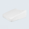 Contoured White Quilted Bed Wedge