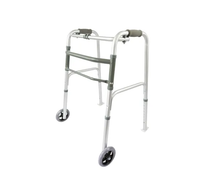  Deluxe Folding Walker/Pick Up Frame With Wheels And Skis